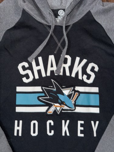 NHL San Jose Sharks Hockey Pullover Hoodie Patch Logo Extra Large XL Sweater - Bild 2 von 8