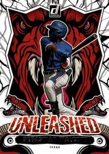 2024 Donruss Sebastian Walcott #10 Unleashed Texas Rangers 25I