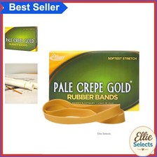 Rubber Bands Size 107 7 Inch x 5/8 Inch Golden Crepe 1 Lb Box Soft Stretch for