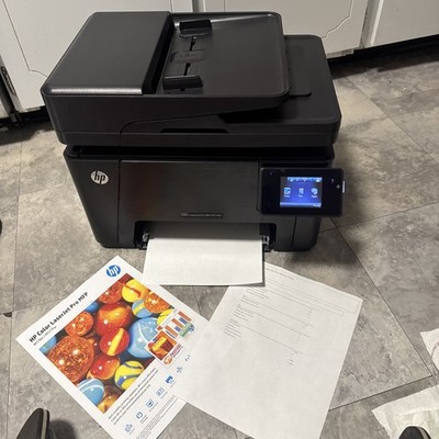 HP Color LaserJet Pro M177fw All-In-One Laser Printer Tested And Working