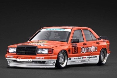 Ignition Model 1/18 PANDEM 190 Resin Model Orange 17 Mesh Wheels Lowdown