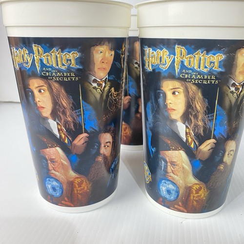 Vintage 2002 Harry Potter and Chamber Of Secrets Regal Movie Theater Cup Set (4) - Picture 5 of 5