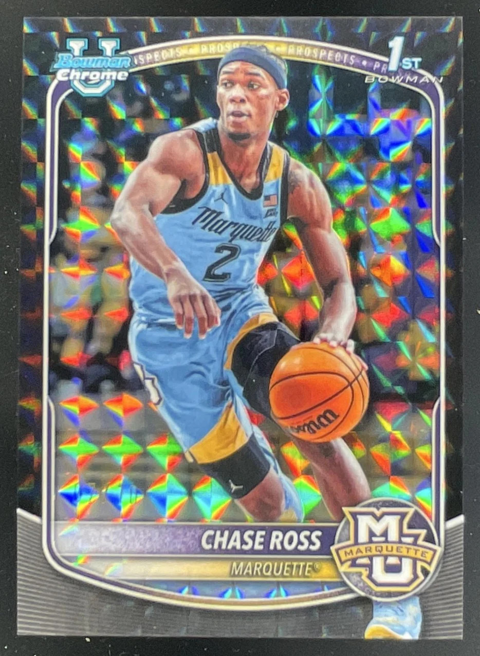 2025-26 Bowman Chrome Prospects Geometric Refractor #BCP-54 Chase Ross RC