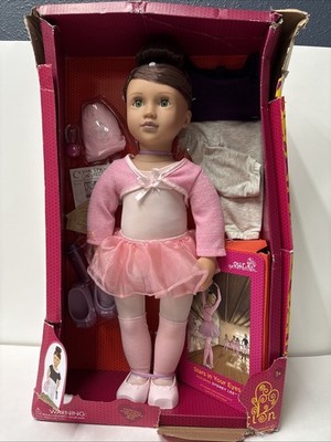 Our Generation Sydney Lee with Storybook & Outfit 18'' Ballet Doll