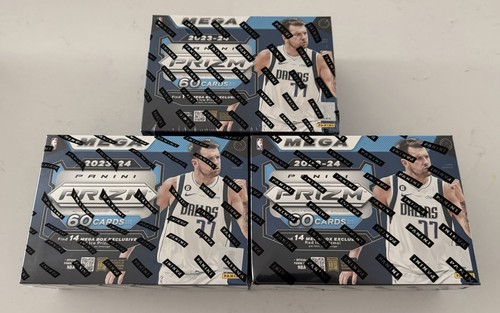 2023-24 Panini Prizm NBA Basketball Mega Box Target Red Ice Prizms SEALED x3 - Picture 2 of 8