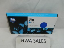 Genuine HP 728 F9K17A 300ml Cyan Ink Cartridge 2024 OEM NEW SEALED