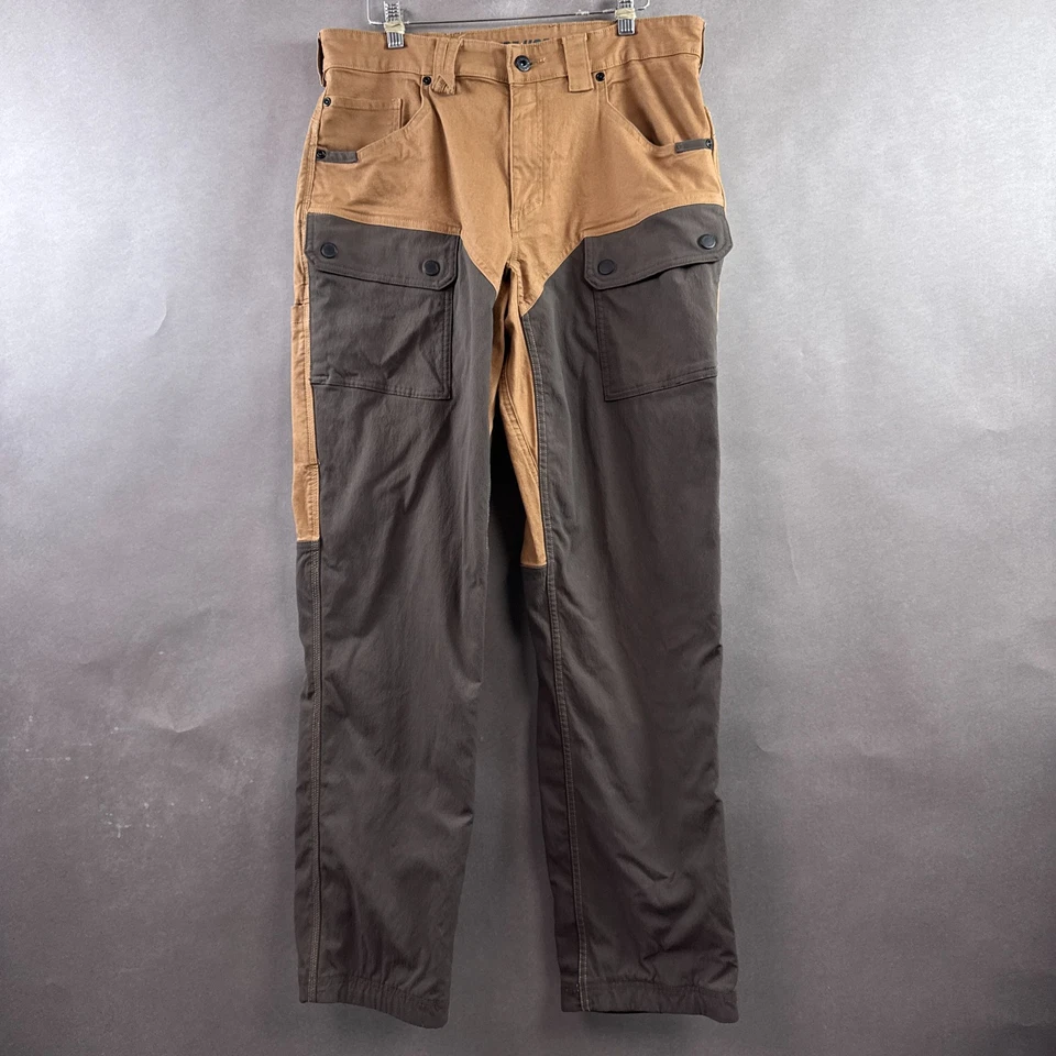 Pantalones Duluth Hombres 34x34 Marrón Flexible Manguera Fuego Cepillo Brezo Doble Rodilla Flexible Caza Foto 2 de 4