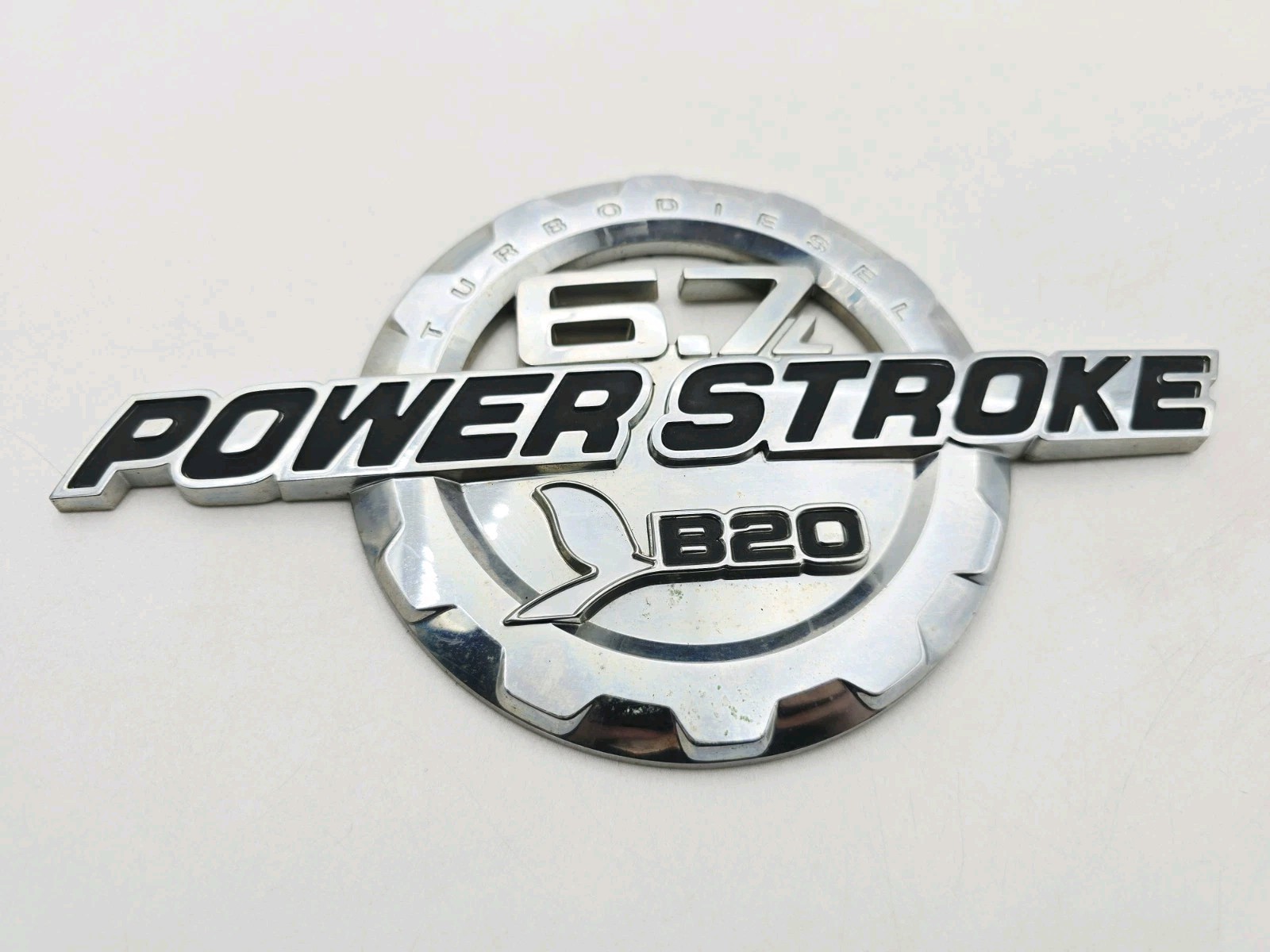 2011-2016 FORD F-250 F-350 TURBO DIESEL POWER STROKE 6.7L B20 EMBLEM SYMBOL OEM