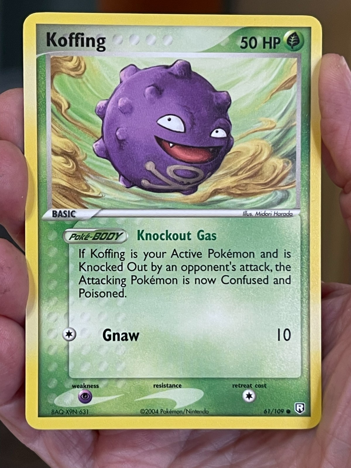 POKEMON KOFFING 61/109 COMMON TEAM ROCKET RETURNS NM CARD