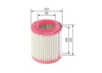 Luftfilter Bosch F 026 400 443 FüR OE 4E0 129 620 C - 4E0129620 - 4E0 129 620 C