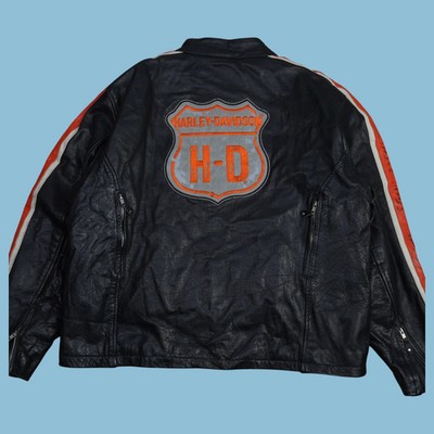 Vintage Harley Davidson ''Hot Leathers'' Lederjacke - XL