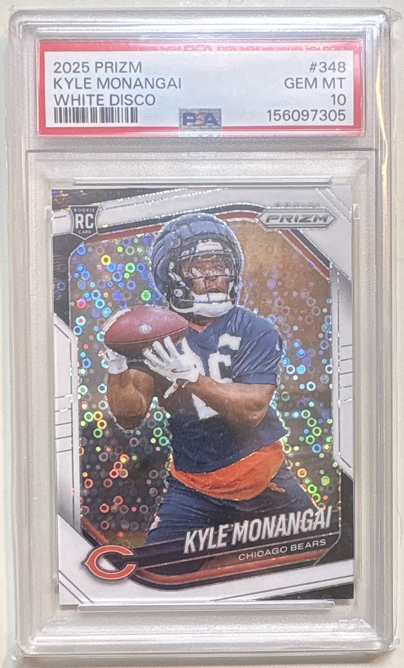 Kyle Monangai Panini Prizm #348 White Disco