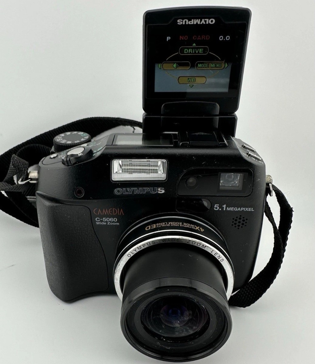 Olympus Camedia C-5060 Wide Zoom 5.1mp Digital Camera Black Lcd
