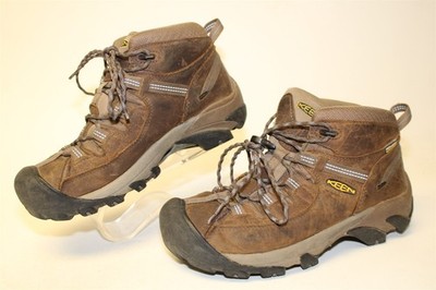 KEEN Targhee II Waterproof Leather Womens Size 9 39.5 Mid Hiking Boots 1004114