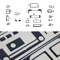 Innenraum Dekor Cockpit FüR Honda Civic 1995-2000 Piano Schwarz Optik 19Tlg