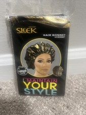 Firstline Sleek I Maintain Your Style Hair Bonnet Metallic Collection 768-12 New