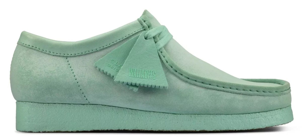 Clarks - Wallabee Lo - Mint Suede - 26158500 - Men's | eBay