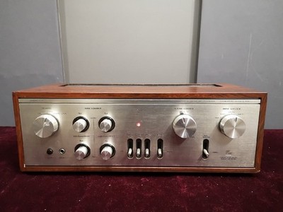 Luxman L-30 Integrated Amplifier Solid State Stereo Wood Cabinet Serviced Works