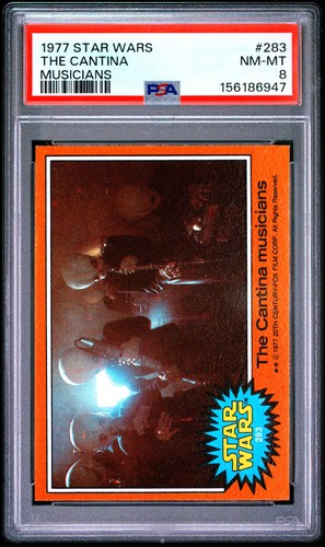 1977 Topps Star Wars #283 The Cantina musicians — PSA 8