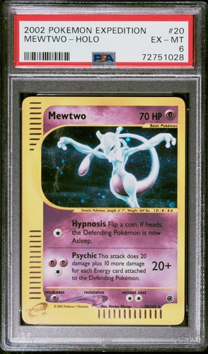 Mewtwo graded PSA 6 for sale on eBay