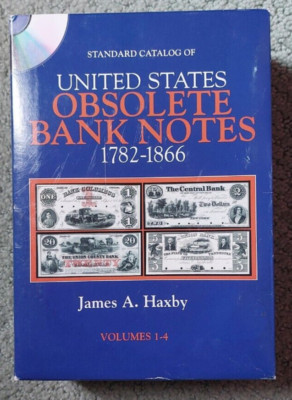 2009 Catalog of OBSOLETE Banknotes 1782 - 1866 HAXBY Krause Publication 4 DVDs