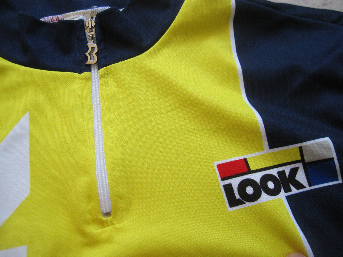 Maillot Cycliste Vintage LOOK By Biemme Sport 90's – Taille 6/XXL – Occasion