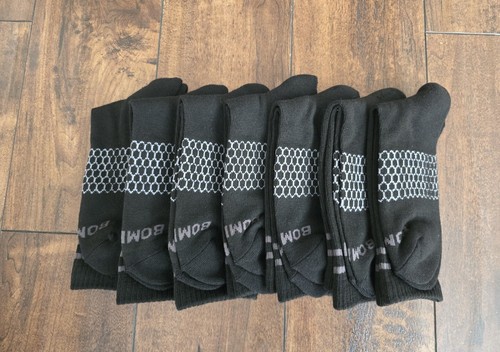 Bombas Socks Unisex Crew Size Medium (Men's 6-9.5, Women's 7-11 1/2 ) 7 Pairs - Foto 1 di 3