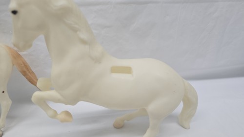 Classic Breyer Horse Leopard Appaloosa Ginger + Rearing Horse With Seat Notches - Picture 16 of 20