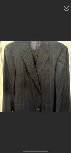 Brooks Brothers Grey Pinstripe mens suit 43 long