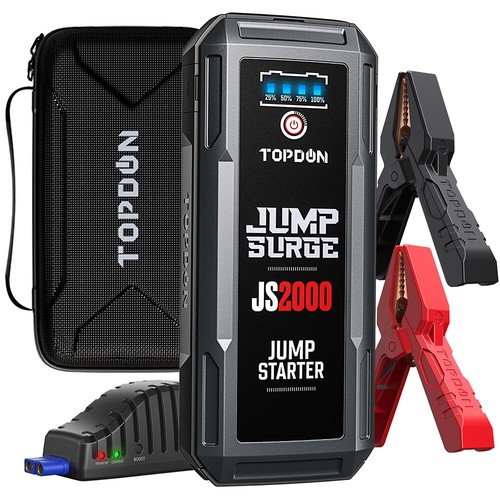 TOPDON JS2000 2000A Jump Starter Car Battery Booster Box Power Bank Lithium-ion - Picture 2 of 13