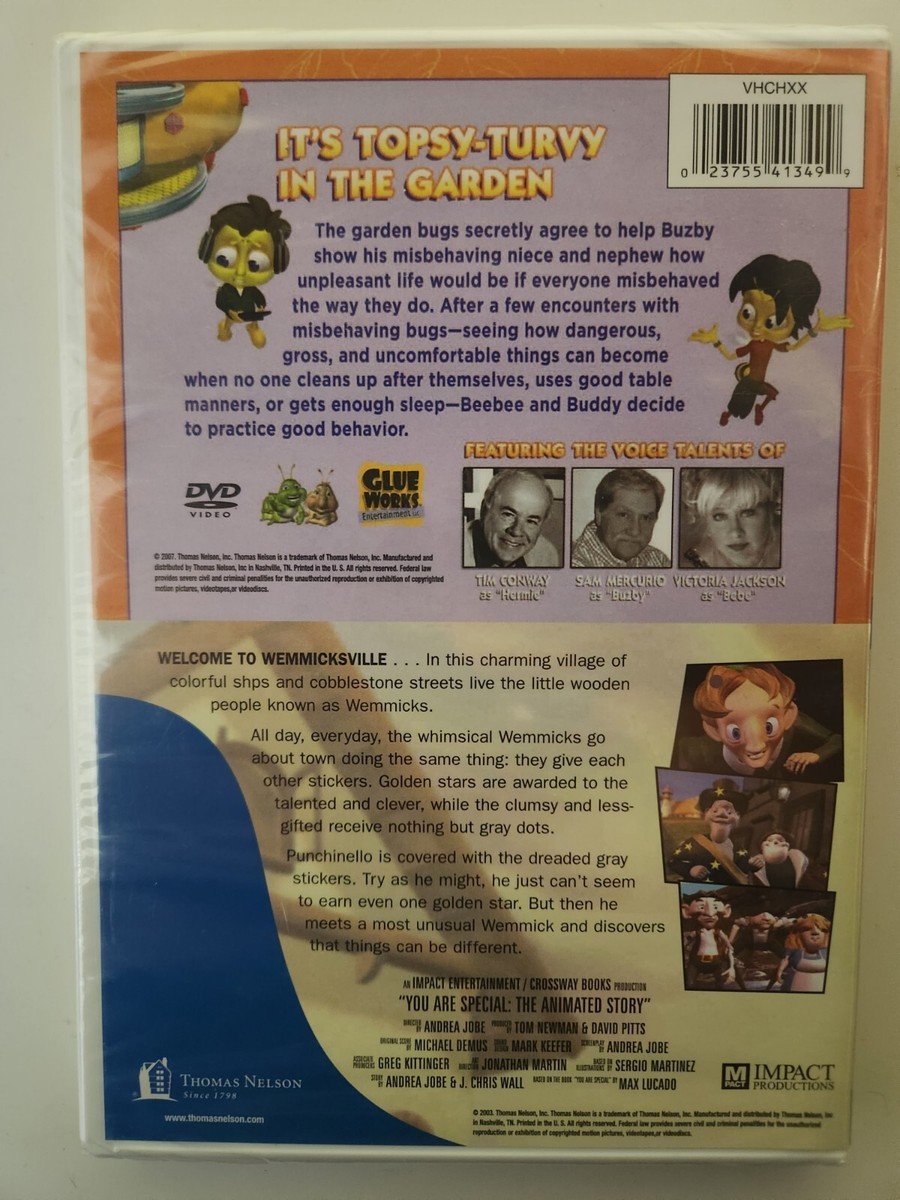 Buzby and The Grumble Bees / Max Lucado You Are Special (DVD, 2003