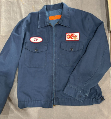 Lucky Lager fine beer retro vintage Red Kap Ike Pocket work Jacket