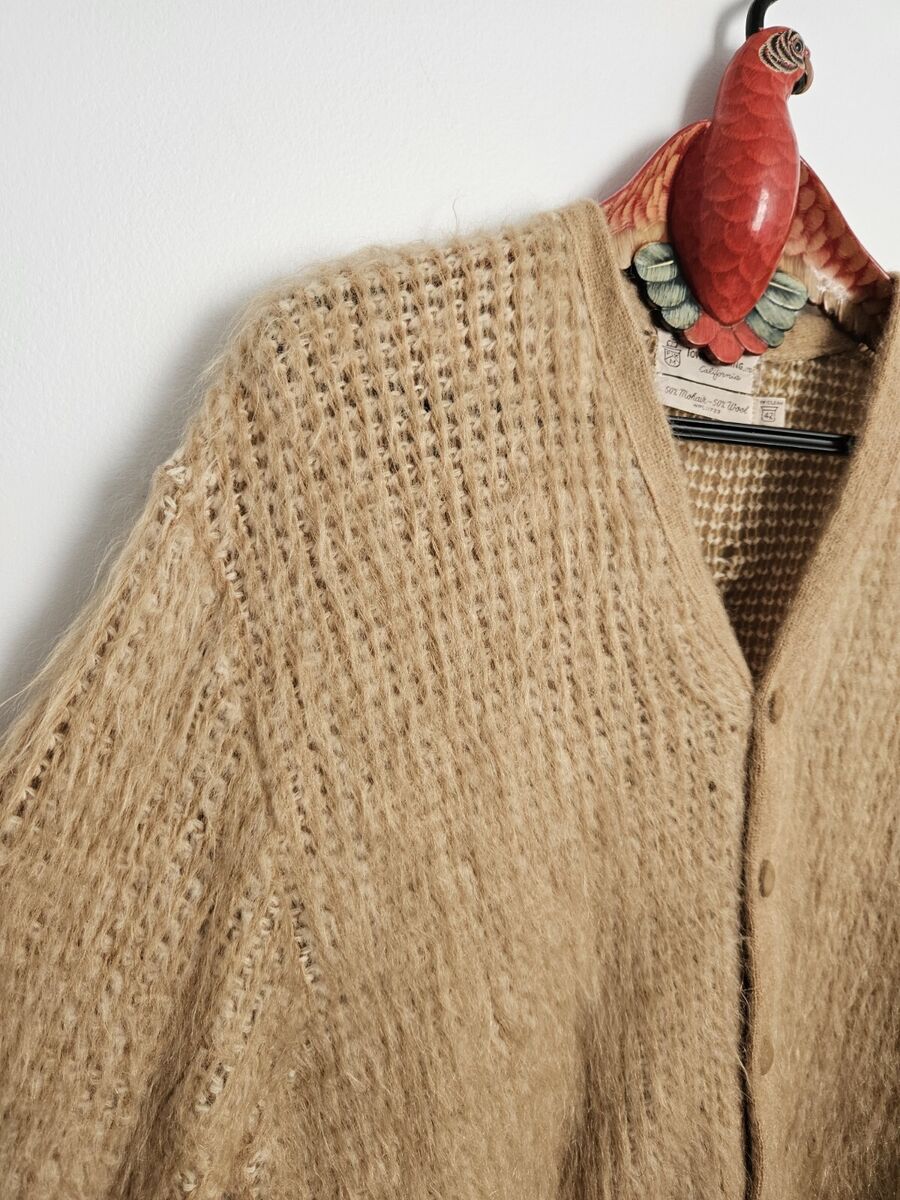 Vintage 60s Mohair Cardigan Men's Large Brown Fuzzy | eBay Vintage 60s Mohair Cardigan Men's Large Brown Fuzzy | eBay