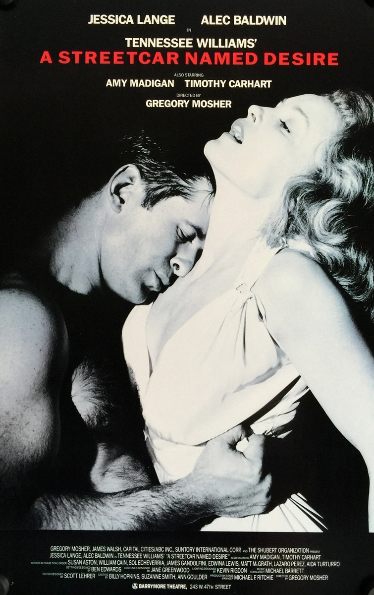 A STREETCAR NAMED DESIRE ORIGINAL BROADWAY WINDOW CARD 1992 JESICA