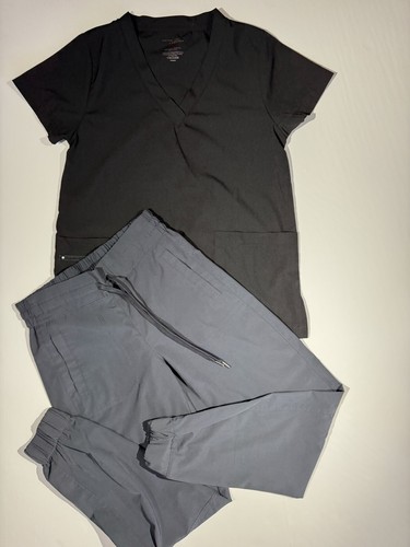 Women's Medical Set Scrub V Neck Top & pants Small Size with Pocket - Picture 2 of 5