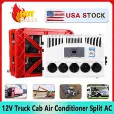 12V 12000BTU Air Conditioner Mini Split A/C For Semi Trucks Bus RV Caravan Vans