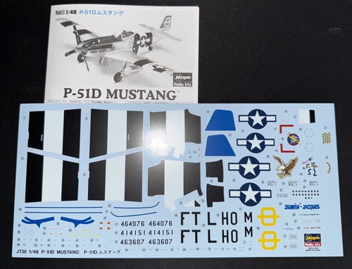 Hasegawa P-51D Mustang JT20 Part Sprues