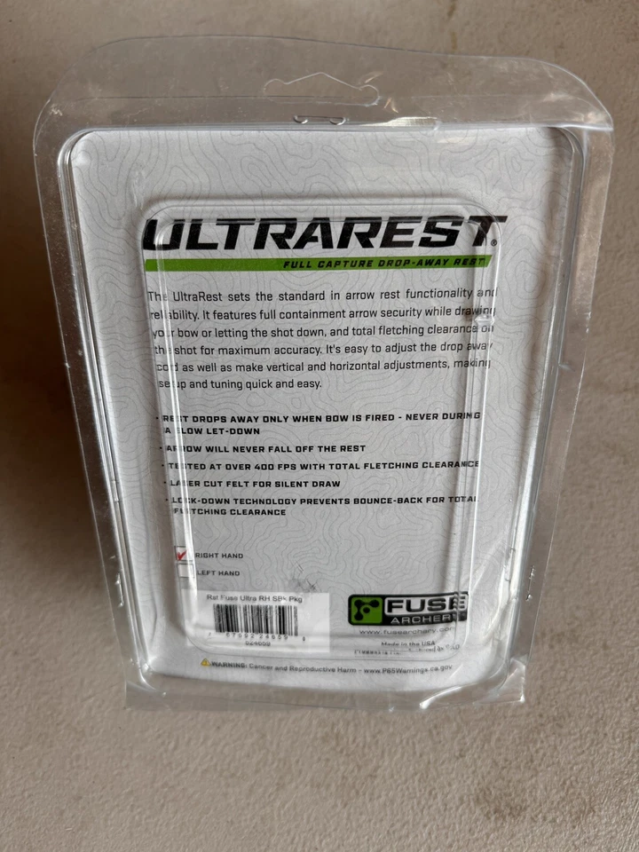 Fuse Archery UltraRest - RH - Black - Image 2 of 2