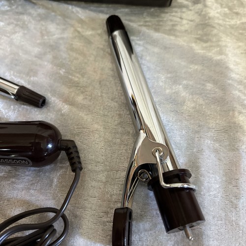 Vtg Vidal Sassoon Curling Iron Attachments Travel Case 5 Piece WORKS VS125 (Z59) - Picture 8 of 24