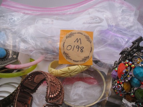 47pc vintage to now jewelry bracelet bangle lot wear repair harvest craft M0198 - Picture 9 of 9
