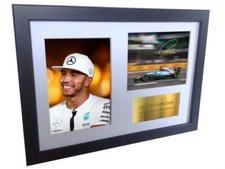 Signed Lewis Hamilton F1 Formula One Autographed Photo Picture Frame Photograph