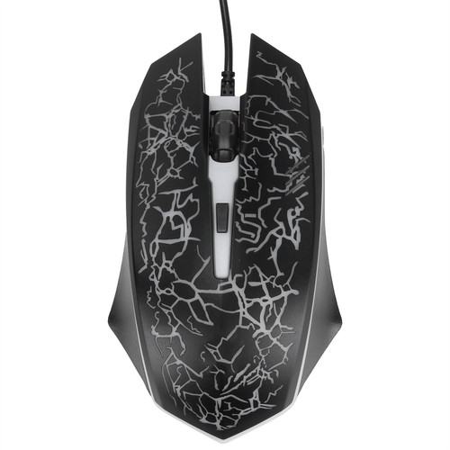 Wired Mouse Black USB Port Gaming Office Business Luminous Optical Computer Fit - Picture 14 of 22