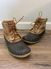 LL Bean Boot Women's Size 7 Made in USA Bean Boot Classic Brown