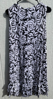 msk black and white dress Soleil main image 1