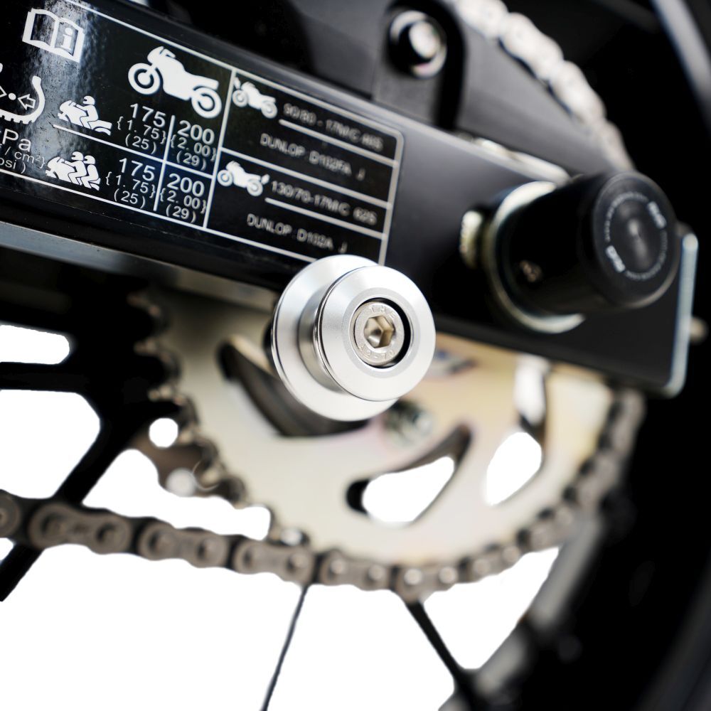 R&G Racing Silver M8 Elevation Paddock Stand Pins ITBO002SI