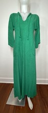 VTG 70s Kaftan COLE OF CALIFORNIA Terry Cloth Beach Pool Lounge SZ S SEE SPOT
