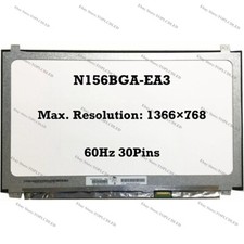 N156BGA-EA3 15.6" HD 1366 768 60Hz LED LCD Screen Panel Replacement EDP 30 Pins