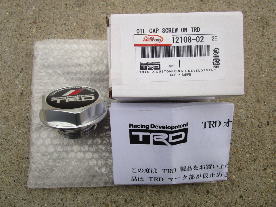 01 - 05 TOYOTA MR2 SPYDER TRD PERFORMANCE ENGINE OIL FILLER CAP OEM NEW - Image 4 of 4