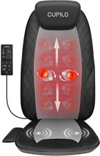 Shiatsu Back Massager with Heat, Deep Tissue Massage Chair Pad, Back Support Inf