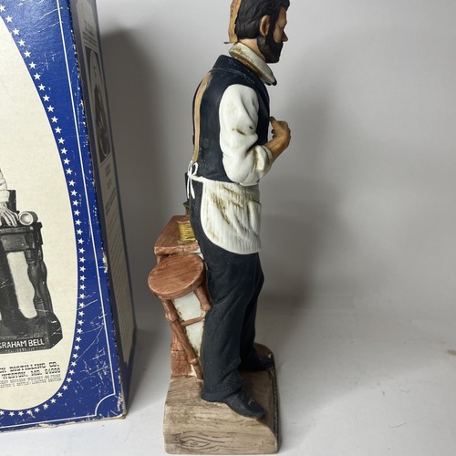 Vtg Americana Porcelain Alexander Graham Bell McCormick Distilling Co. Decanter - Picture 8 of 10